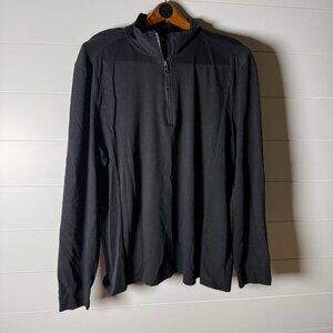 Calvin Klein Long Sleeve Quarter Zip Black Size XL